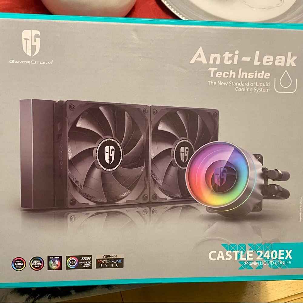 DEEPCOOL Castle 240EX, Addressable RGB AIO Liquid CPU Cooler, Anti-Leak